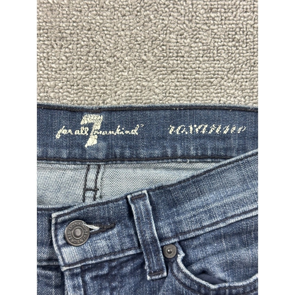 7 For All Mankind Gwenevere Skinny Jeans Women 24 Blue Denim P179P702SB - Picture 3 of 9